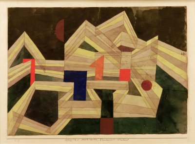 Architektur, transparentstrukturell von Paul Klee